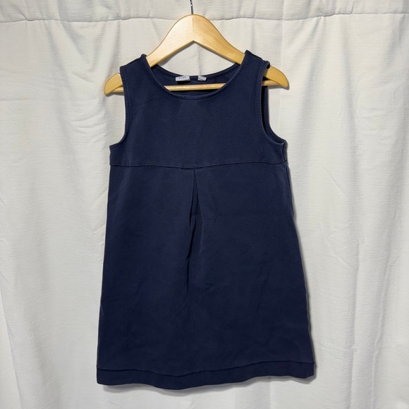 Gap Kids Navy Blue Sleeveless Pleated Dress Size 8 Regular - Picture 2 of 4